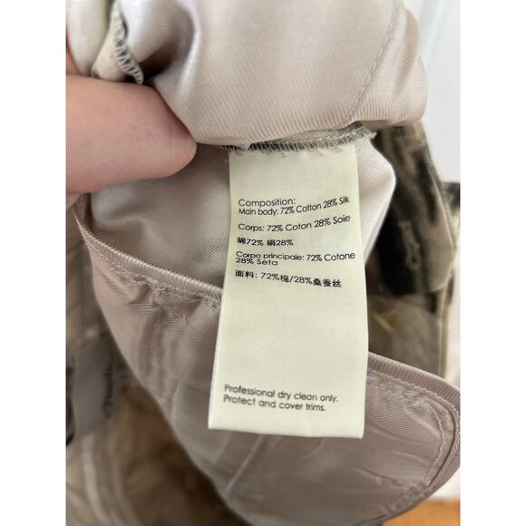 3.1 Phillip Lim Olive Green & Cream Woodgrain Printed Cropped Chino Pant - Picture 5 of 8